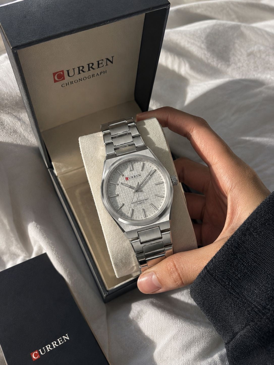 Curren Square Blue Watch - Box Display