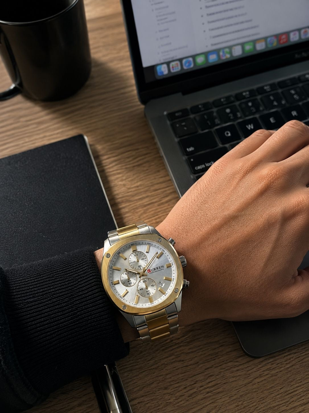 Curren Square Blue Watch - Gym Lifestyle