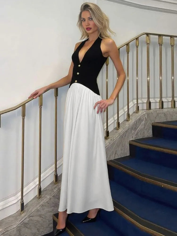 שמלת מקסי מחויטת דגם קארין