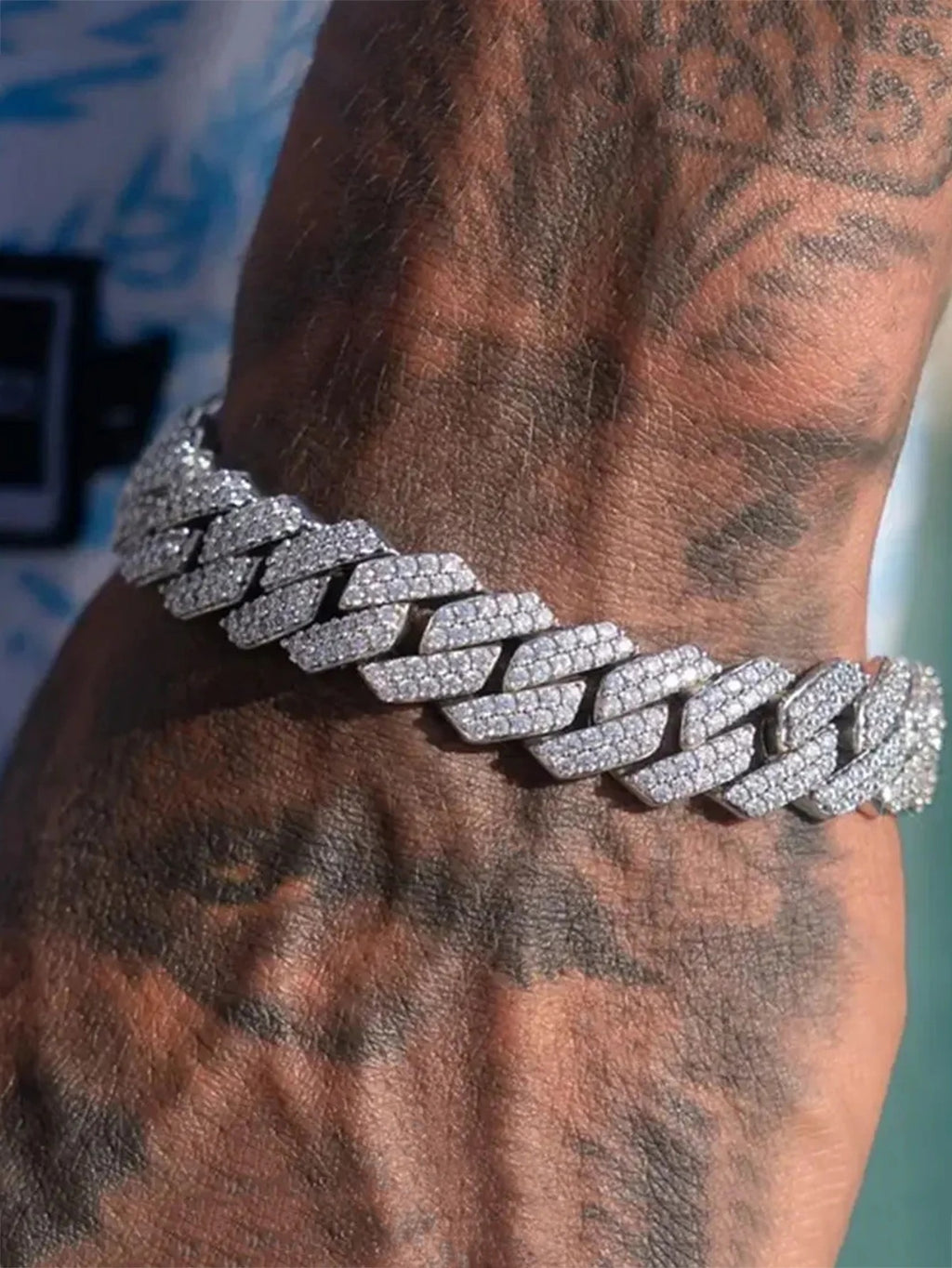צמיד קובני לגברים — זהב וכסף | Cuban Link Bracelet