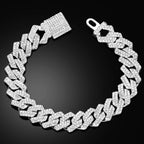 צמיד קובני לגברים — זהב וכסף | Cuban Link Bracelet